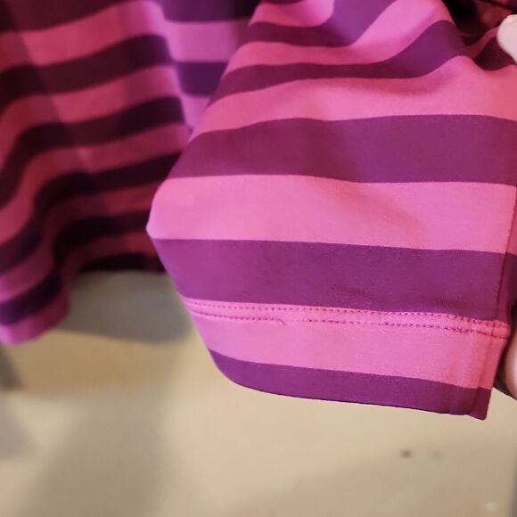 Pink and Purple Striped Polo Shirt - Picture 4 of 4